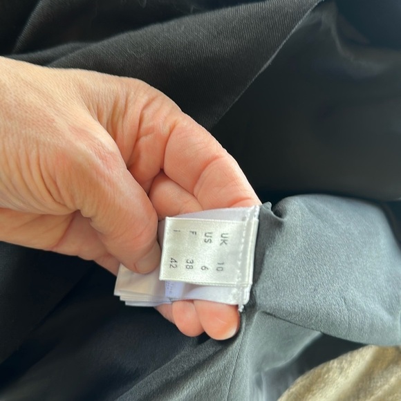 Victoria Beckham Black Asymmetrical Ruffled Cocktail Dress size 6 - Picture 11 of 12